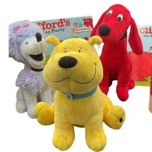 Kohls Cares Clifford Cleo and TBone Plush Stuffed Animal 3 Clifford Storybooks